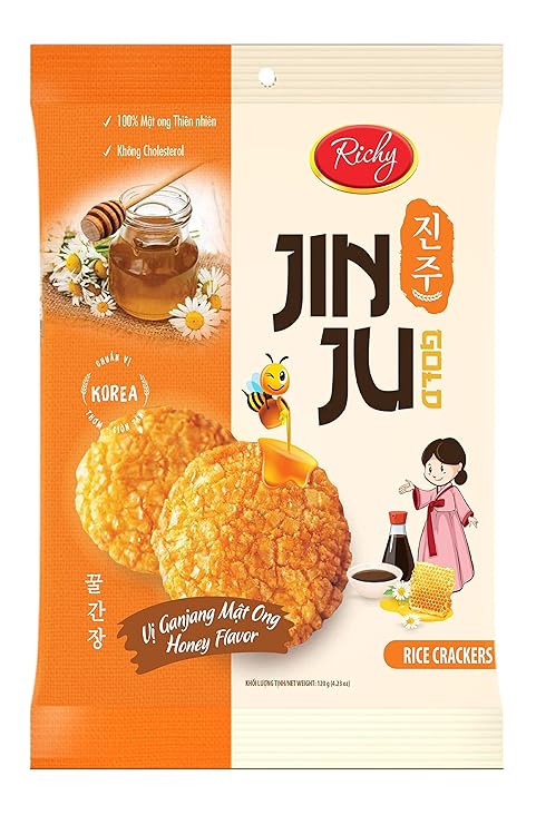 50000182 - RICHY JINJU GOLD – HONEY RICE CRACKER 100g