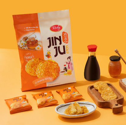 50000182 - RICHY JINJU GOLD – HONEY RICE CRACKER 100g