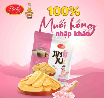 50000179 - RICHY Jinju Gold - Rice Cracker Pink Salt 134.40g